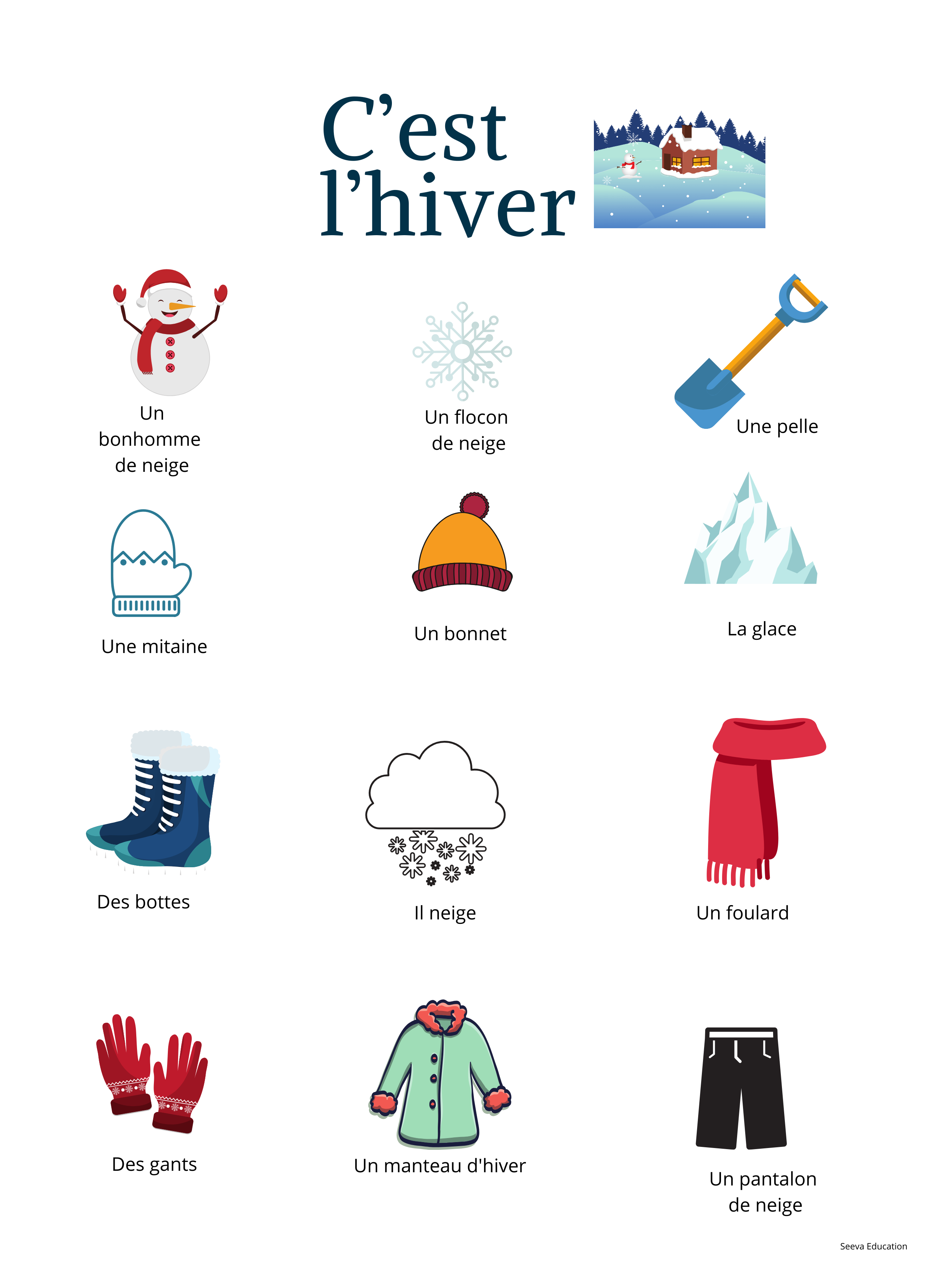 Affiche hiver