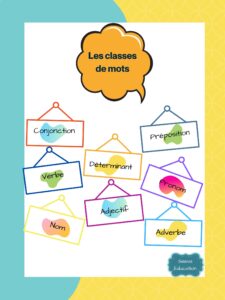 ME- Classes de mots